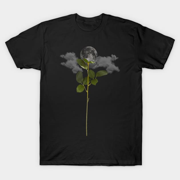 MOON ROSE T-Shirt by bnahart